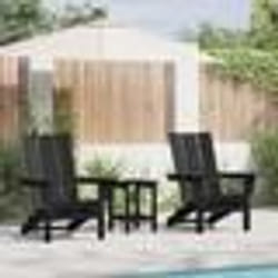 Chaises Adirondack pliables vidaXL 2 pcs Noir 74,5x80,5x90 cm HDPE