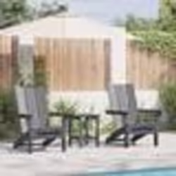 Chaises Adirondack pliables vidaXL 2 pcs Gris clair 74,5x80,5x90 cm HDPE