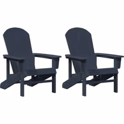 Ce set de chaises Adirondack amène confort et style à votre espace extérieur. En HDPE solide, elles ont un look moderne et ré ...