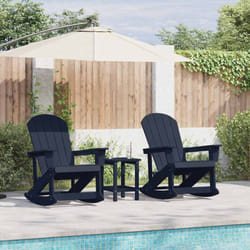 Chaises Berçantes Adirondack 2 Pcs Bleu Marine Hdpe Vidaxl