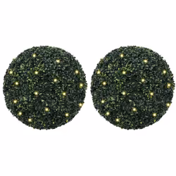 Mettez en valeur votre espace avec ces boules de buis artificielles avec lumières pour créer facilement une atmosphère chaleu ...