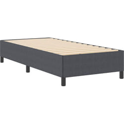 Cadre de lit Gris foncé 90 x 190 cm Tissu en velours côtelé vidaXL