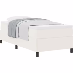 Ce cadre de lit en bois crème mesure 90 x 190 cm et est parfaitement adapté aux chambres modernes. Il allie style et praticit ...