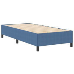 Cadre de lit Bleu 90 x 190 cm Tissu en velours côtelé Vidaxl