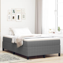 vidaXL Cadre de Lit Gris Clair 120x200 cm en Tissu Côtelé 42006962