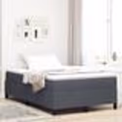 vidaXL Cadre de lit Gris Foncé 120x200 cm en Tissu Corde 42006963
