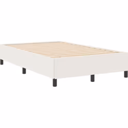 Ce cadre de lit plateforme en bois crème est conçu pour allier style et praticité, améliorant l'ambiance de ta chambre tout e ...