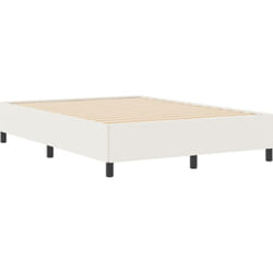 Vidaxl - Cadre de lit Crème 140x190 cm en tissu corduroy
