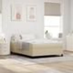 Cadre de lit vidaXL Vert clair Gris 140x190 cm Tissu en velours côtelé 42006971