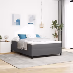 vidaXL Cadre de lit Gris clair 160x200 cm en tissu corduroy 42006977