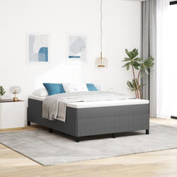 vidaXL Cadre de lit Gris clair 160x200 cm en tissu corduroy 42006977