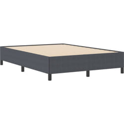 Vidaxl - Cadre de lit Gris foncé 160x200 cm en tissu corduroy
