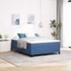 Cadre de lit vidaXL Bleu 160x200 cm en tissu côtelé 42006980