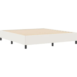 Vidaxl - Cadre de lit Crème 180x200 cm en tissu côtelé