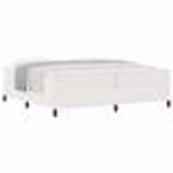 vidaXL Cadre de lit Crème 200x200 cm en tissu côtelé 42006989