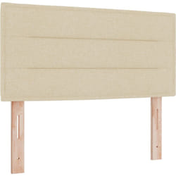 Tête de lit Design Lignes Crème 80 cm Tissu Vidaxl