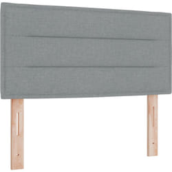 Tête de lit Design Lignes Gris clair 100 cm Tissu Vidaxl