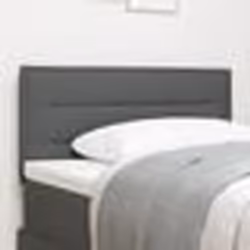 Tête de lit design Lines gris foncé 100 cm en tissu