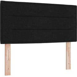 Tête de lit Hauteur réglable avec tête de lit Noir 100 cm tissu Vidaxl