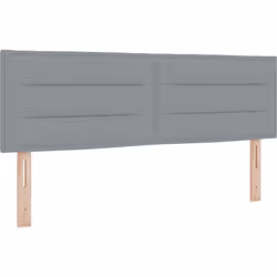 Cette tête de lit murale va donner un look stylé à votre chambre avec son tissu moderne gris clair. Elle rend la pièce plus j ...