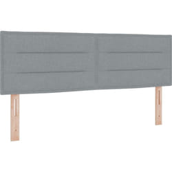 Tête de lit Design Lignes Gris clair 140 cm Tissu vidaXL