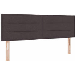 Tête de lit Hauteur réglable Manuel Marron foncé 140 cm tissu Vidaxl