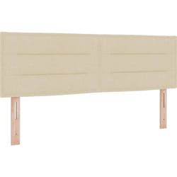Tête de lit design Lines Crème 140 cm en tissu Vidaxl