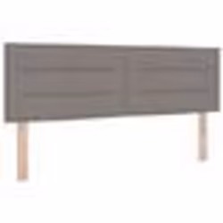 Tête de lit design lignes taupe 160 cm en tissu 42007024