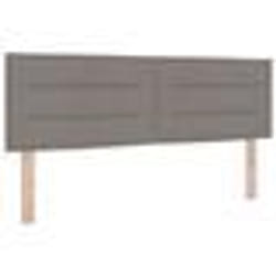 Tête de lit design lignes taupe 160 cm en tissu 42007024