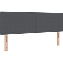 Tête de Lit Design Simple Gris Foncé 140 cm en Tissu Corde Vidaxl