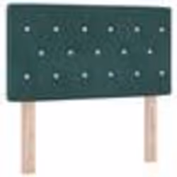 vidaXL Tête de lit en velours avec des boutons en cristal vert foncé 80 cm