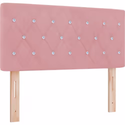 Cette tête de lit rose basse donne un petit truc stylé à votre lit basique, en faisant un vrai point d'attraction. Avec son d ...