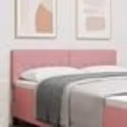 vidaXL Tête de lit en velours rose avec des boutons en cristal de 160 cm