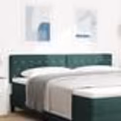vidaXL Tête de lit en velours vert foncé avec boutons en cristal, 180 cm