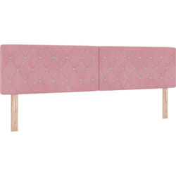 Vidaxl - Headboard Boutons en cristal Capitonnés Rose 180 cm Velours