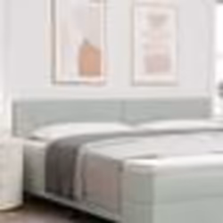 vidaXL Tête de lit en velours gris clair avec boutons en cristal, 200 cm