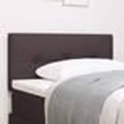 Tête de lit vidaXL Bouton capitonné Marron foncé 80 cm Tissu