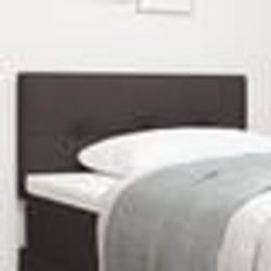 Tête de lit vidaXL Bouton capitonné Marron foncé 80 cm Tissu