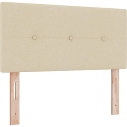 Vidaxl - Tête de lit Bouton capitonné Crème 80 cm Tissu