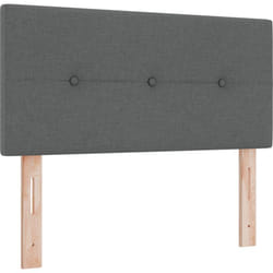 Vidaxl - tête de lit capitonnée gris foncé 90 cm tissu