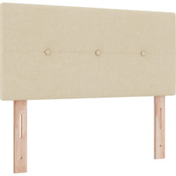 Tête de lit capitonnée crème 90 cm en tissu Vidaxl
