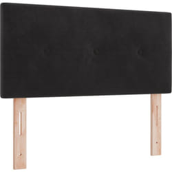 Vidaxl - Tête de lit capitonnée noire 90 cm en velours