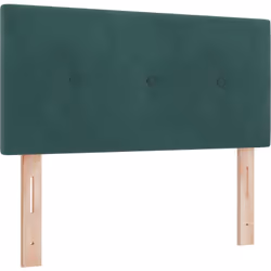 Cette tête de lit basse, dans un joli vert foncé, allie simplicité moderne et praticité. Son design mural améliore l'aspect g ...