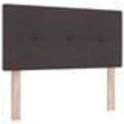 Tête de lit Button Tufted Marron Foncé 100 cm Tissu