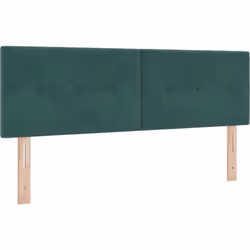 Cette tête de lit basse trendy en vert foncé allie style et fonctionnalité, devenant le point central de ta chambre. Faite av ...
