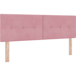Tête de lit capitonnée rose 140 cm en velours Vidaxl