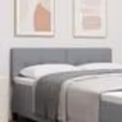 Tête de lit vidaXL Boutonnée Gris clair 160 cm Tissu