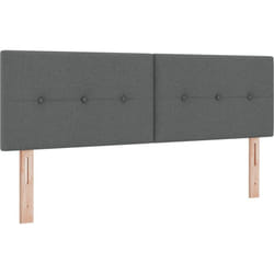 Vidaxl - Tête de lit capitonnée gris foncé 160 cm en tissu