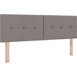 Tête de lit capitonnée taupe 160 cm en tissu Vidaxl