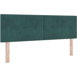 Tête de lit Montage mural Vert foncé 160 cm Velours vidaXL